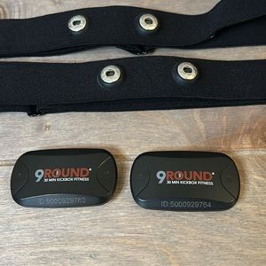 Two 9Round Heart Rate Monitors & Bands